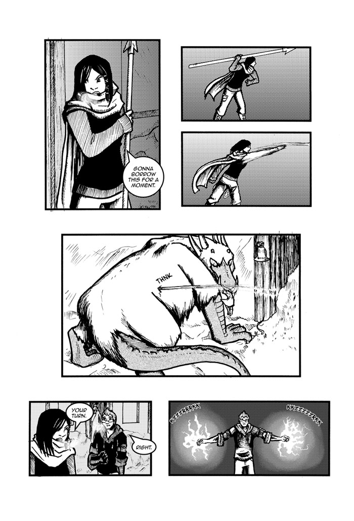 A comic strip. For full detail, see long description (d link)