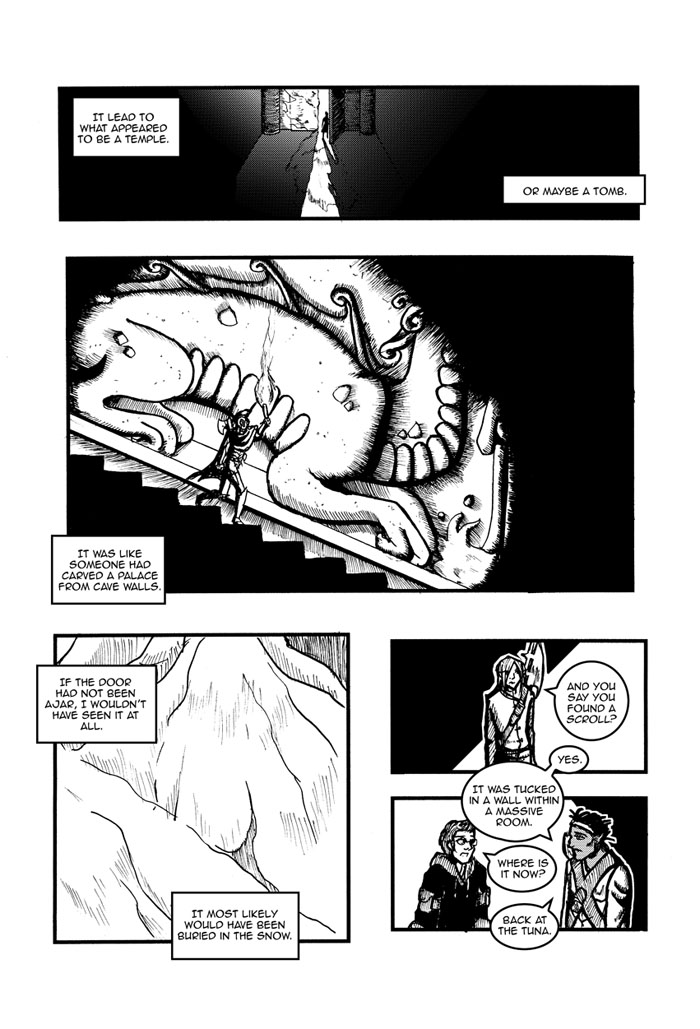 A comic strip. For full detail, see long description (d link)