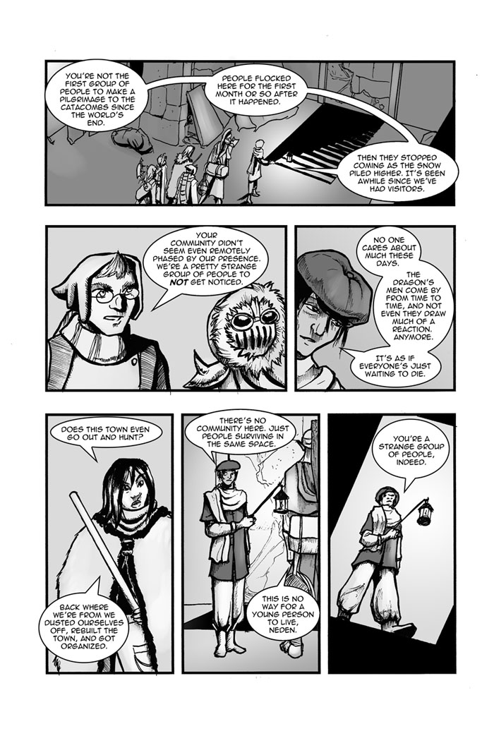 A comic strip. For full detail, see long description (d link)